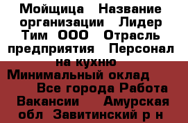 Мойщица › Название организации ­ Лидер Тим, ООО › Отрасль предприятия ­ Персонал на кухню › Минимальный оклад ­ 31 350 - Все города Работа » Вакансии   . Амурская обл.,Завитинский р-н